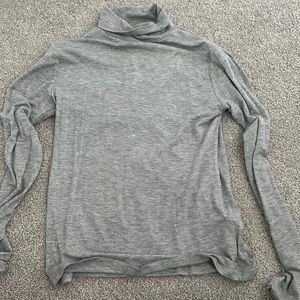 grey high neck top